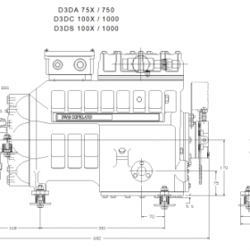 ابعاد کمپرسور کمپرسور کوپلند 15 اسب بخار