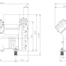ابعاد کمپرسور کمپرسور کوپلند 20 اسب بخار