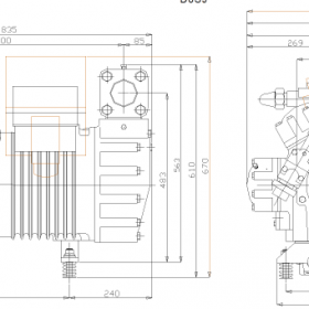 ابعاد کمپرسور کمپرسور کوپلند 60 اسب بخار
