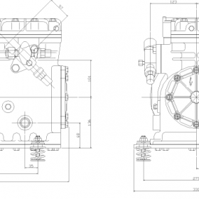 ابعاد کمپرسور کمپرسور کوپلند 3 اسب بخار