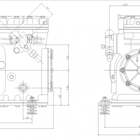 ابعاد کمپرسور کمپرسور کوپلند 4 اسب بخار