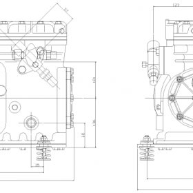 ابعاد کمپرسور کمپرسور کوپلند 4 اسب بخار
