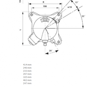 ابعاد کمپرسور اسکرال کوپلند ZR81 سه فاز