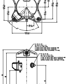 ابعاد کمپرسور اسکرال کوپلند ZR36 تک فاز