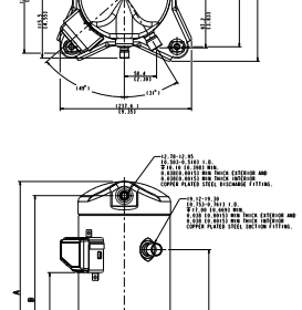 ابعاد کمپرسور اسکرال کوپلند ZR42 تک فاز