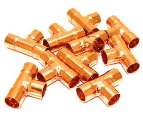 سه راهی مسی | سایز سه راهی مسی | انواع سایز های سه راهی مسی