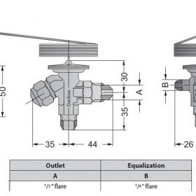 Danfoss Thermostatic Expansion valve TEX20 with