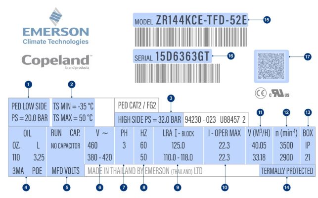 پلاک کمپرسور اسکرال کوپلند