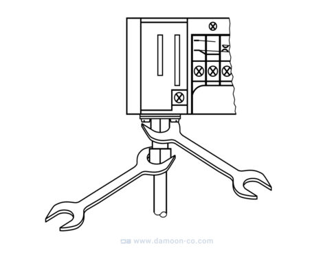 نحوه بستن مهره اتصال پرشر سوئیچ دانفوس