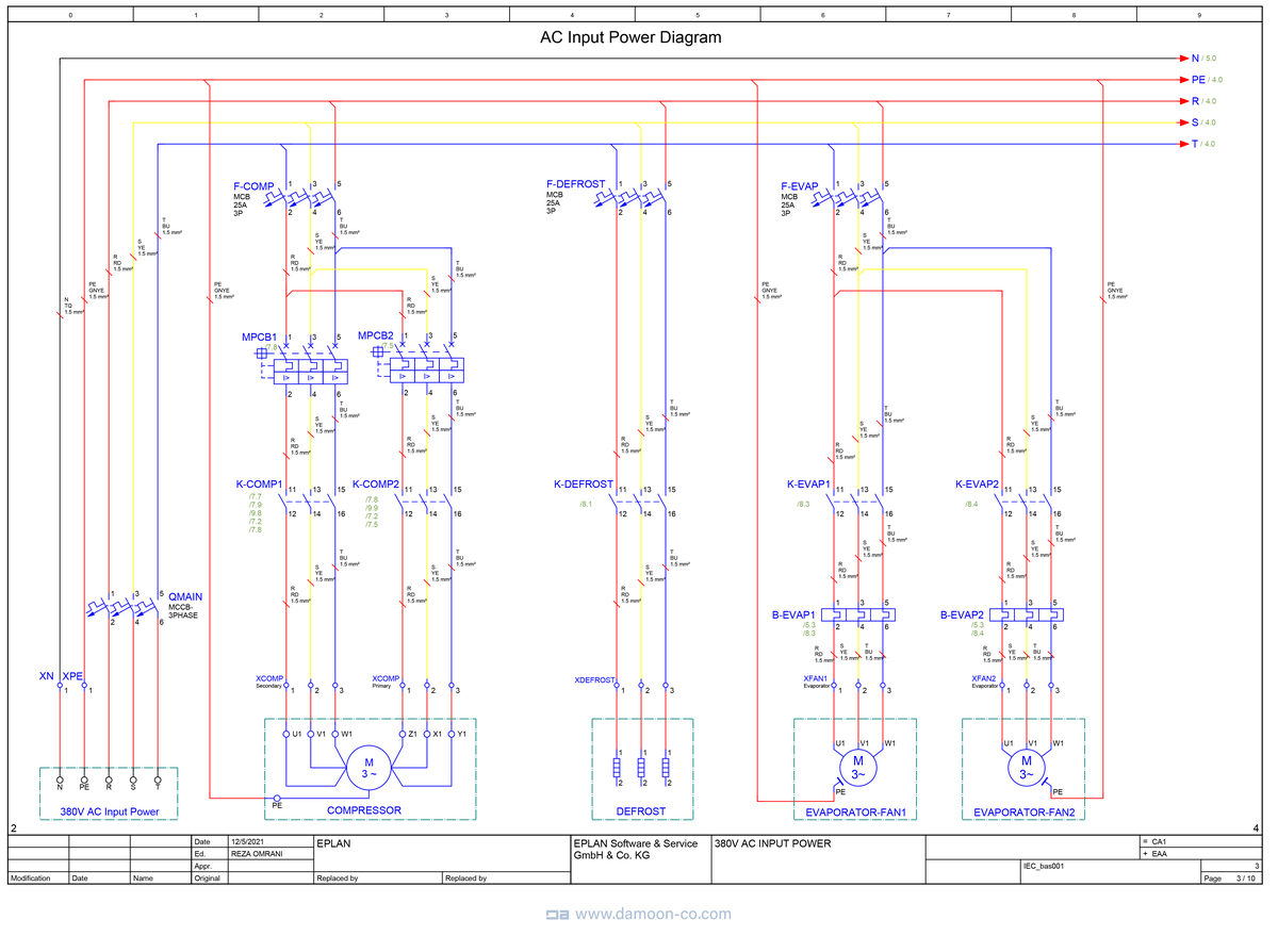 نقشه سیمکشی تابلو برق نقشه سیمکشی تابلو برق