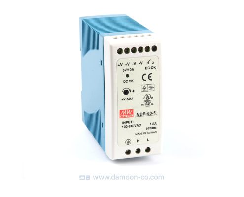 منبع تغذیه سوئیچینگ ۱۵ ولت ۱٫۶۷ آمپر MDR-20-12 منبع تغذیه سوئیچینگ ۱۵ ولت ۱٫۶۷ آمپر MDR-20-12