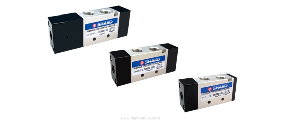 شیرهای کنترل دستی، برقی، پتوماتیک و مکانیکی شاکو