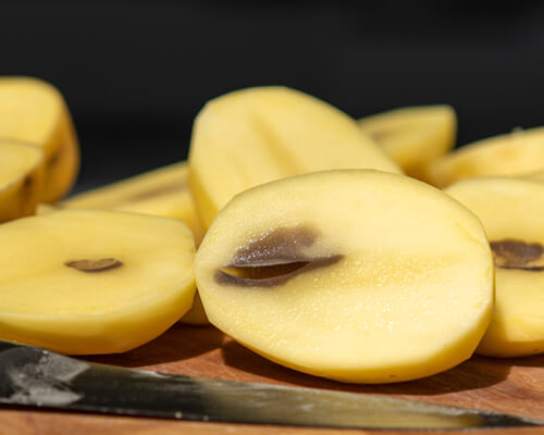 تغییر رنگ و مزه سیب زمینی