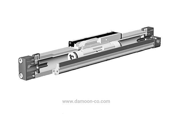 نمای داخلی یک جک پنوماتیک رادلس
